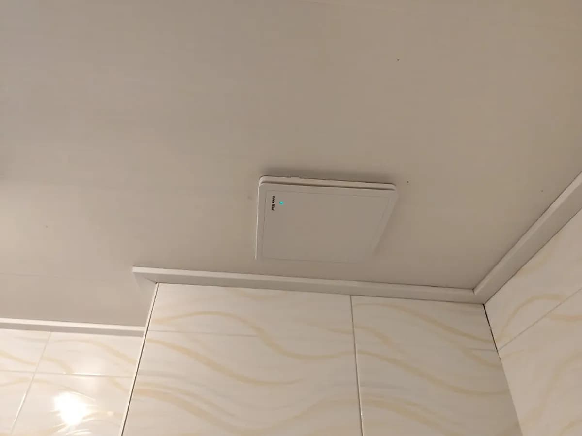 안 돌아가던 욕실 환풍기 교체 시공 후
